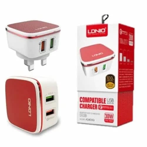 A2405q Qualcomm Quick Charge 3.0 - Dual Usb Auto-id With Micro Usb Cable White
