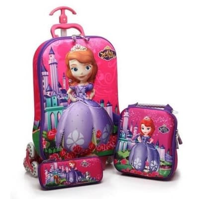 Princess Sophia 3D 3 Set Trolley Bag