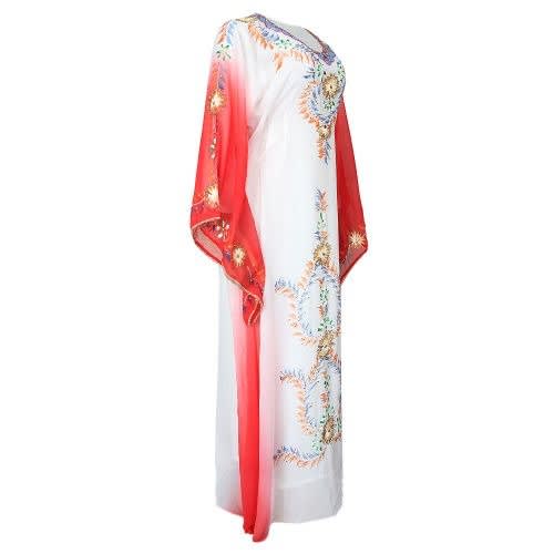 Multicolored Dress - Red