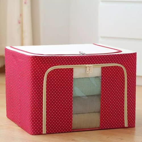 Oxford Cloth Steel Frame Storage Box - 24L