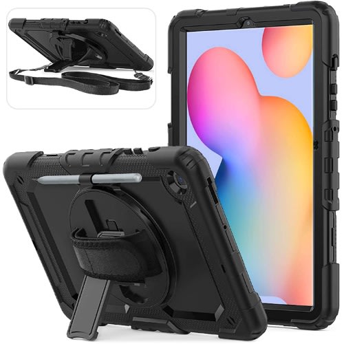 Defender Case For Samsung Galaxy Tab S6 Lite Sm-p610/p615 With Pen Holder Stand Shoulder