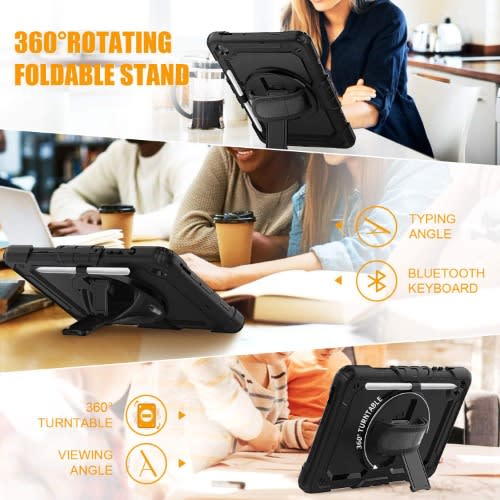 Defender Case For Samsung Galaxy Tab S6 Lite Sm-p610/p615 With Pen Holder Stand Shoulder