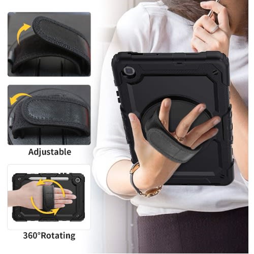 Defender Case For Samsung Galaxy Tab S6 Lite Sm-p610/p615 With Pen Holder Stand Shoulder