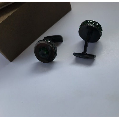 Men's Cuff Links - Dark Green