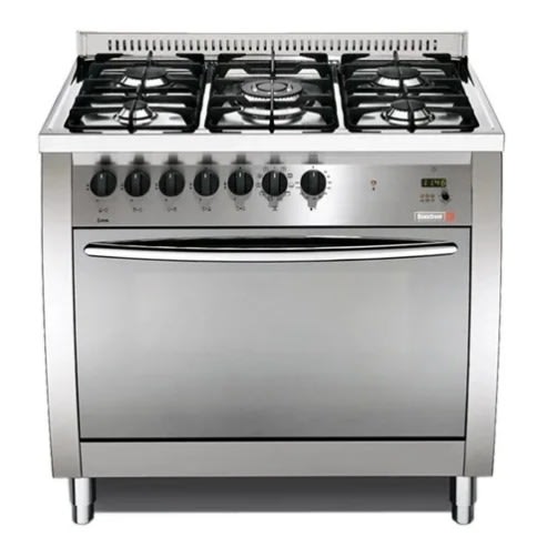 Png96g2g - 90x60 Cms Pearl Black 5 Burners Semi Professional Cooker