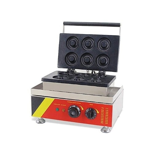 Commercial Donut Maker Machine - Non-stick - Stainless Steel - 6 Pieces