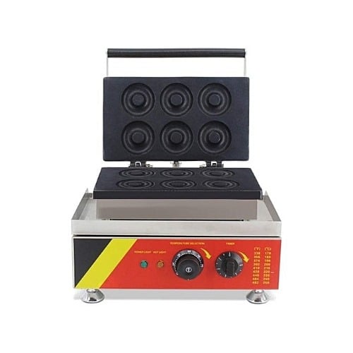 Commercial Donut Maker Machine - Non-stick - Stainless Steel - 6 Pieces