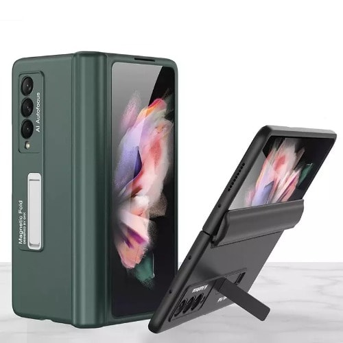 Magnetic Case Build In S Pen Holder And Kickstand For Galaxy Z Fold 4 2022