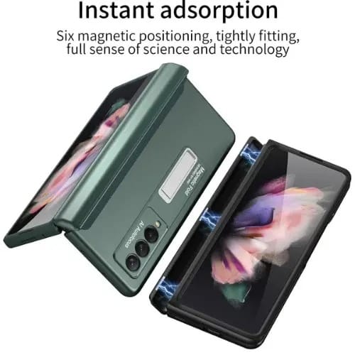 Magnetic Case Build In S Pen Holder And Kickstand For Galaxy Z Fold 4 2022
