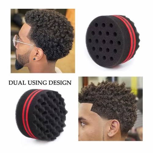 Dual Designe Hair Curl Sponge - 1 Piece - 50g