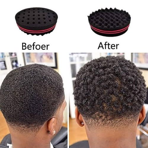 Dual Designe Hair Curl Sponge - 1 Piece - 50g