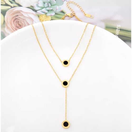 Roman Numerals Layered Necklace