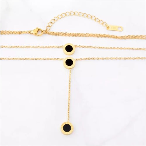 Roman Numerals Layered Necklace