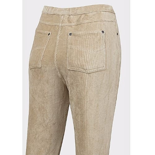 Stretch Leggings Corduroy Trousers Pants - Beige