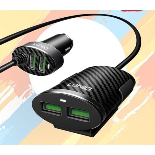 4 USB Port 5.1a Front And Back Car Charger C502