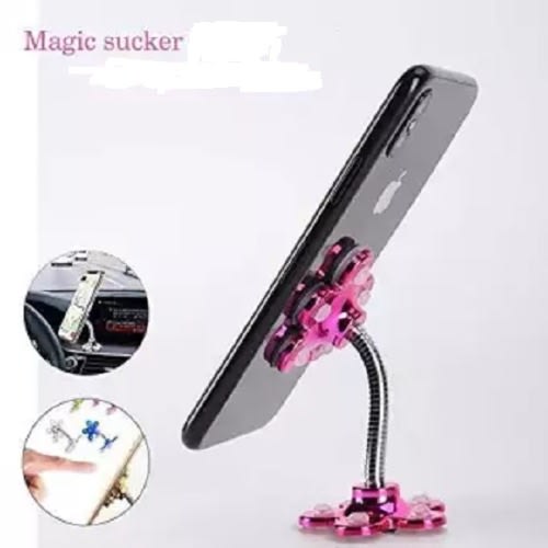 Magic Sucker Mobile Phone Stand With Flower Suction Cup