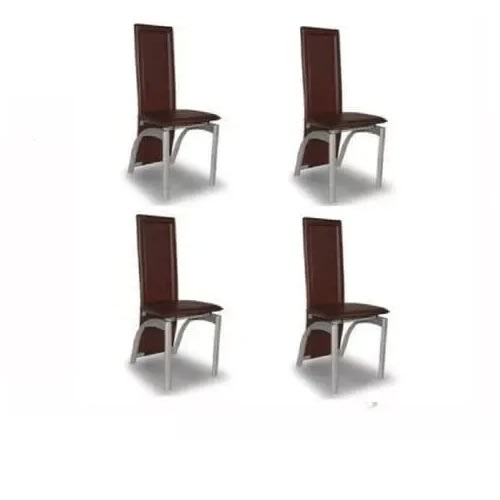Modern Leather Dining Chairs - 4 Pieces