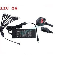 8 Way CCTV Camera Power Adapter Supply Splitter