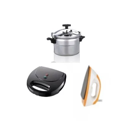 Pressure Pot + Toaster + Iron