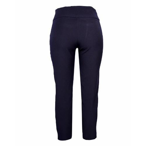 Women's Crop Ponte Pant - Navy Blue