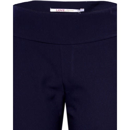 Women's Crop Ponte Pant - Navy Blue