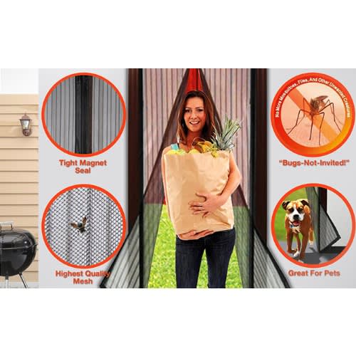 Magic Mesh Hands-free Magnetic Screen Door Cover