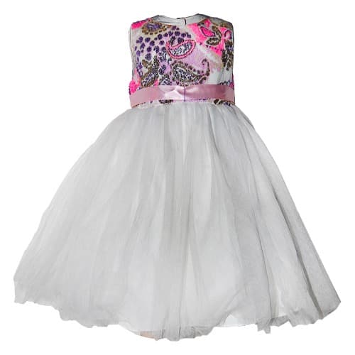 Sleeveless Sequin Dress with Pink Belt