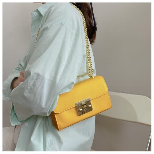 Ladies Handbag - 8X7X13cm - Yellow