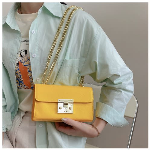 Ladies Handbag - 8X7X13cm - Yellow