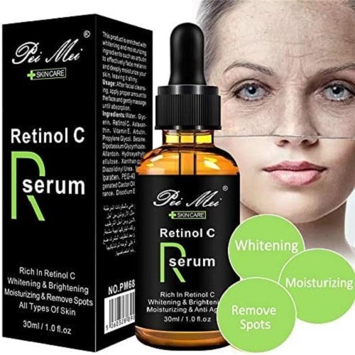 Pei Mei Retinol C Facial Serum Whitening Brightening Anti Ageing Spots Removing Essence 30ml