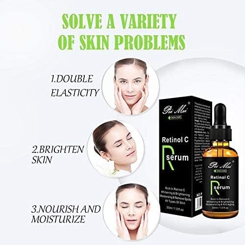 Pei Mei Retinol C Facial Serum Whitening Brightening Anti Ageing Spots Removing Essence 30ml