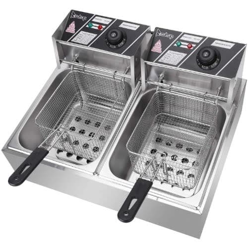 Commercial Electric Deep Fryer 6+6L - 5000W