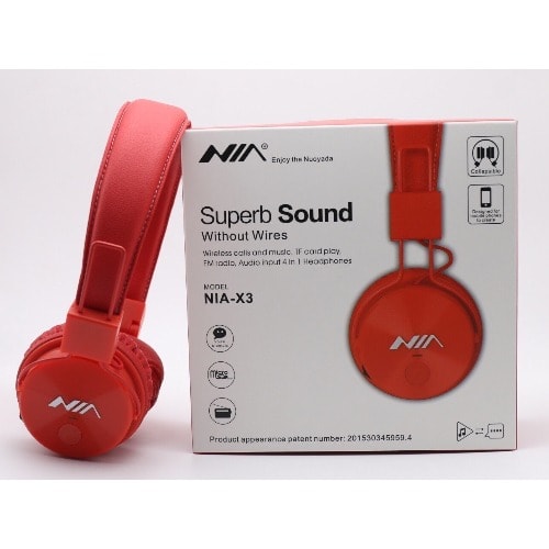 Unique Superb Bass Bluetooth Wireless Headset-red