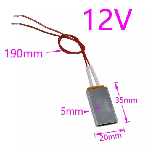 12V 120 Degrees Celsius PTC Heating Element