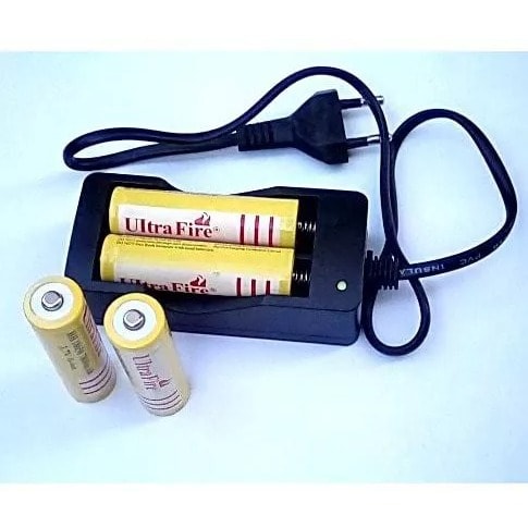 Rechargeable 3.7v Battery 18650 - 7800mah + Charger - 4 Pieces