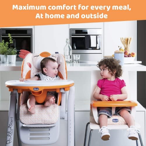 Mode Booster Seat, Baby Feeding Chair With 3-height Adjustments & Safety Belt,