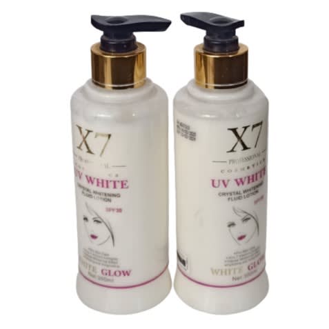 X7 Uv White Whitening Fluid Lotion 2pcs