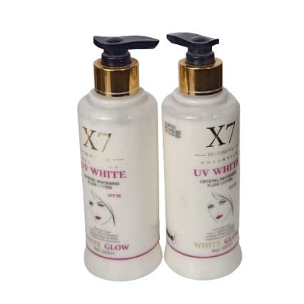 X7 Uv White Whitening Fluid Lotion 2pcs