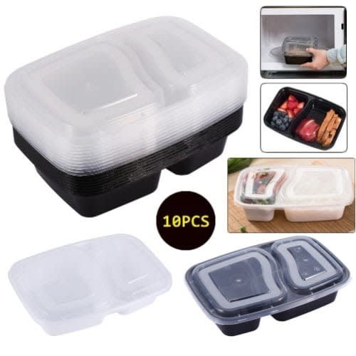 Portion Control Meal Prep Container - 20 Pieces