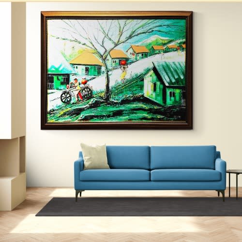 Premium African Village Artwork