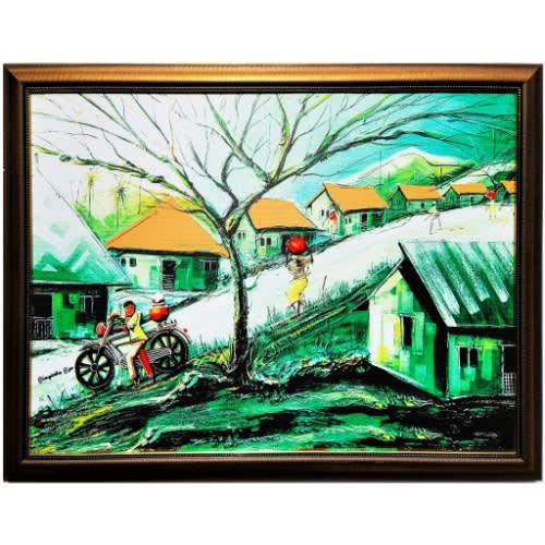 Premium African Village Artwork