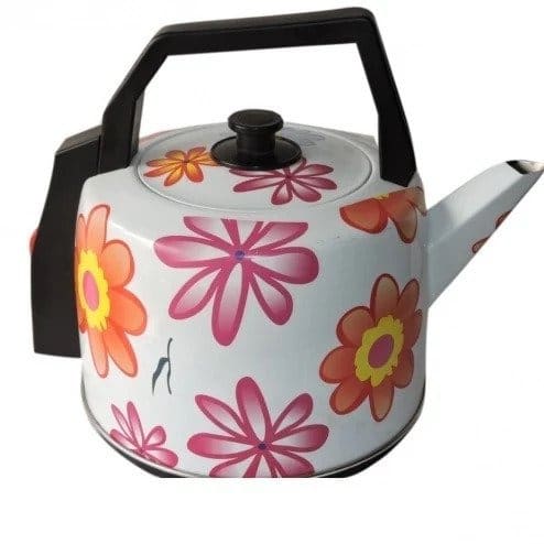 Stainless Steel Flowered Electric Kettle - 5L