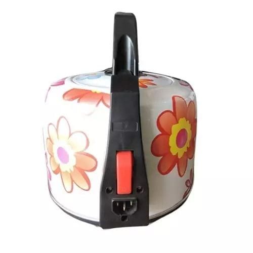Stainless Steel Flowered Electric Kettle - 5L