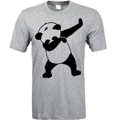 Pandadab Print Tshirt -grey