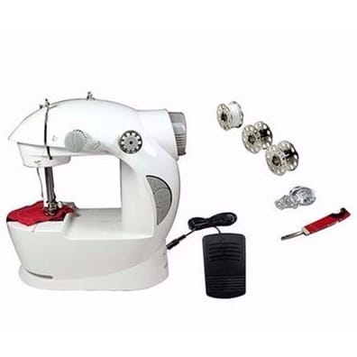 Mini Sewing Machine - Portable Electric Crafting Mending Machine - 2-Speed Double Thread - 11528