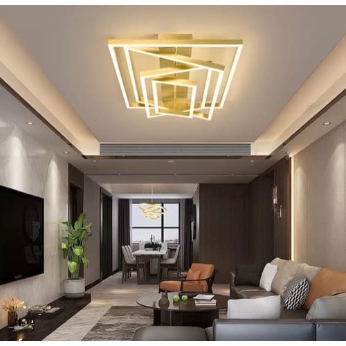 Led Rectangular Chandelier Light