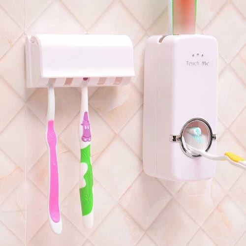 Tooth Brush Holder Automatic Toothpaste Dispenser