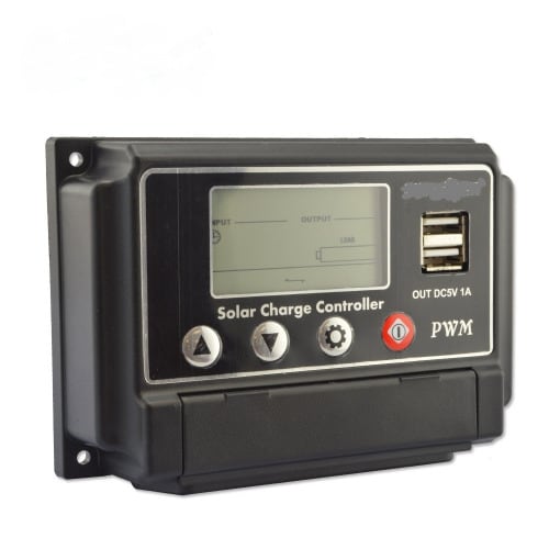 Solar Charge Controller 12/24v 20a Pwm With Usb
