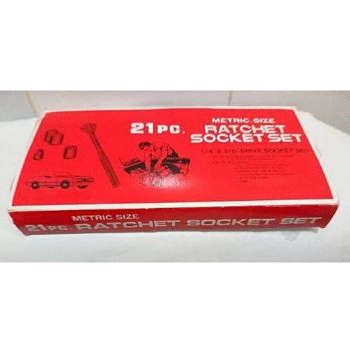 Ratchet Socket Tools Set - 21 Pcs