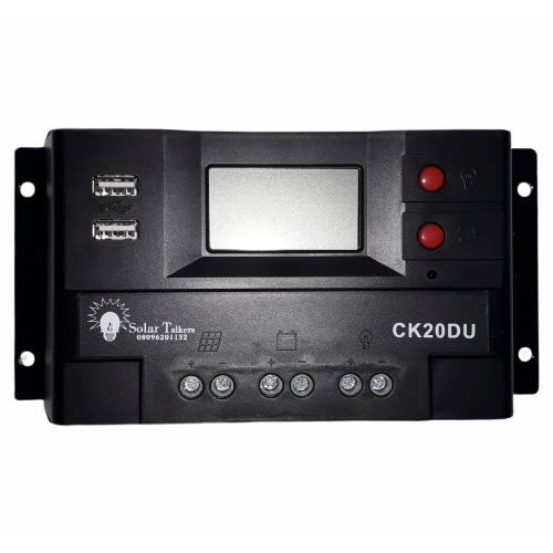 Solar Charge Controller-12V/24V 20A PWM+Dual USB Port NEW
